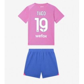 Maillot de foot AC Milan Theo Hernandez #19 Troisième enfant 2023-24 Manches Courte (+ pantalon court)